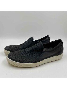 Ecco Women's Shoe Size 8 Black Woven Casual Shoes